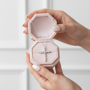 Round Full Diamond Cross Pendant Necklace-Black Diamonds New York