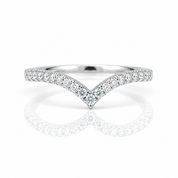 Round Diamond Option V Ring Band-Black Diamonds New York