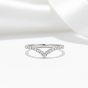 Round Diamond Option V Ring Band-Black Diamonds New York