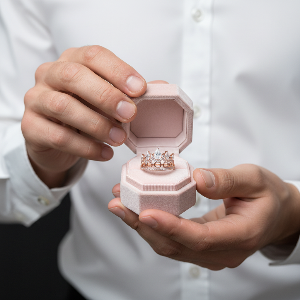 Royal Crown Ring-Black Diamonds New York