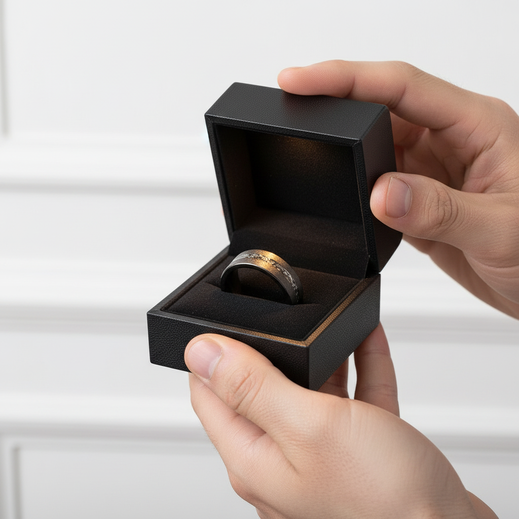 Sanded 8mm Black Tungsten Wedding Band-Black Diamonds New York