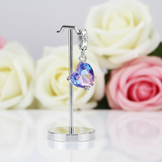 Saturn & Melting Heart Charm-Black Diamonds New York