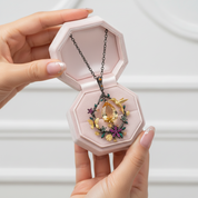 Secret Garden Gemstone Dangle Pendant Necklace-Black Diamonds New York