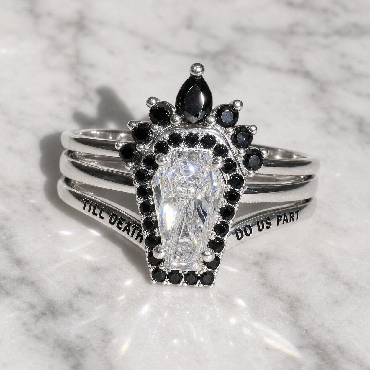 BDNY Until Death fitted-contour v6 approved 2026-08-11 batch 2 | 925 Silver Clear+Black Moissanite angle 2 | silver-clear-black-moissanite-angle-2-fitted-contour-v6.png
