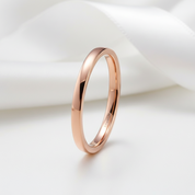 Simple 2mm Women's Wedding Band-Black Diamonds New York