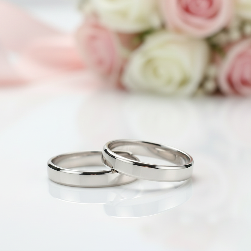 Simple Classic Wedding Promise Band