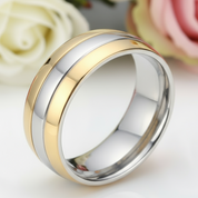 Simple Men's Titanium Wedding Band-Black Diamonds New York