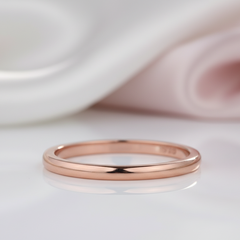 Simple Rose Gold Wedding Band