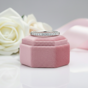 Simply Unique Half Eternity Diamond Ring Band-Black Diamonds New York