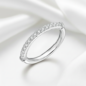 Simply Unique Half Eternity Diamond Ring Band-Black Diamonds New York