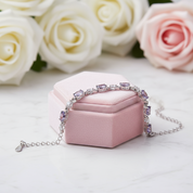 Sincere Love Amethyst Women's Bracelet-Black Diamonds New York