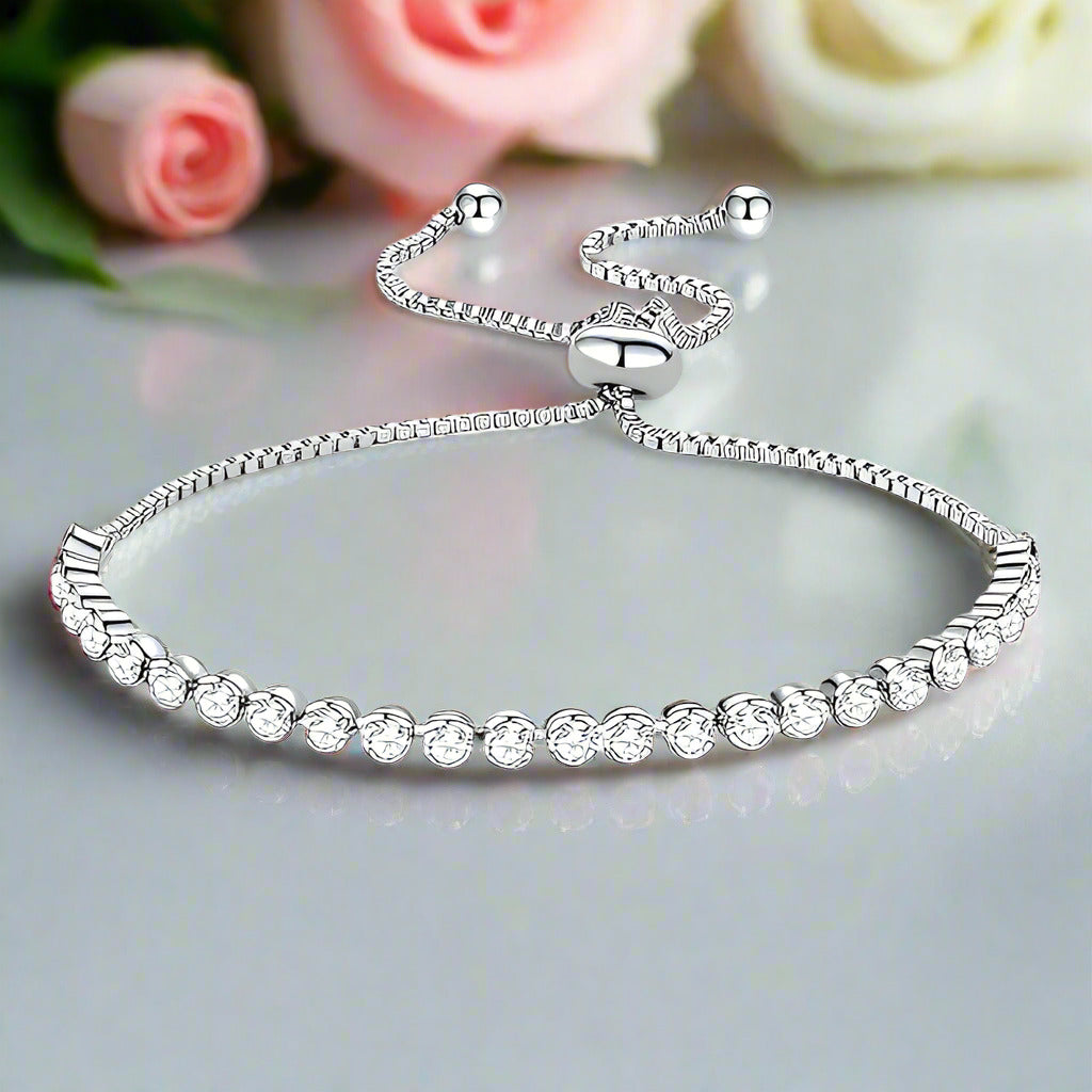 Single 3mm Diamond Tennis Bracelet-Black Diamonds New York