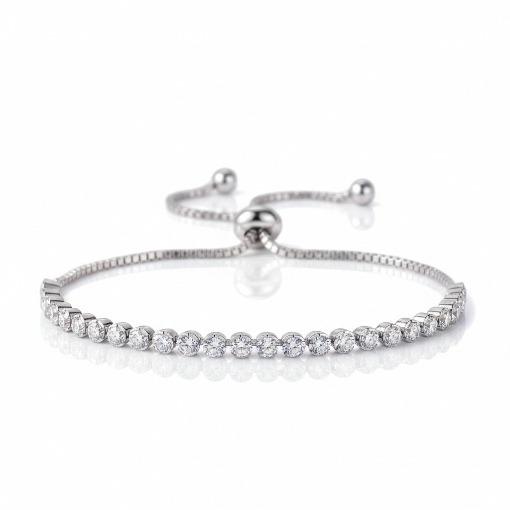 Single 3mm Diamond Option Tennis Bracelet-Black Diamonds New York