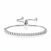 Single 3mm Diamond Option Tennis Bracelet-Black Diamonds New York