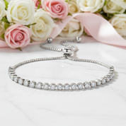 Single 3mm Diamond Tennis Bracelet-Black Diamonds New York