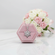 Snowflake Diamond Option Necklace-Black Diamonds New York