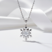 Snowflake Diamond Option Necklace-Black Diamonds New York