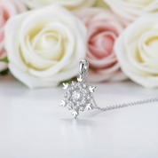 Snowflake Diamond Necklace-Black Diamonds New York