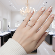 Solid 14k Rose Gold Diamond Option Milgrain Stackable Wedding Band-Black Diamonds New York