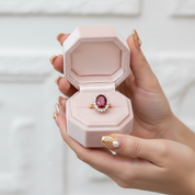 Solid 14k Yellow Gold 3.0 Ct Ruby with Diamond Engagement Ring-Black Diamonds New York