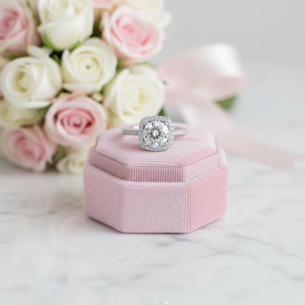 Solitaire Diamond Option Engagement Ring-Black Diamonds New York