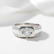 Round Diamond Option Men's Wedding Ring-Black Diamonds New York