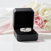 Round Diamond Option Men's Wedding Ring-Black Diamonds New York