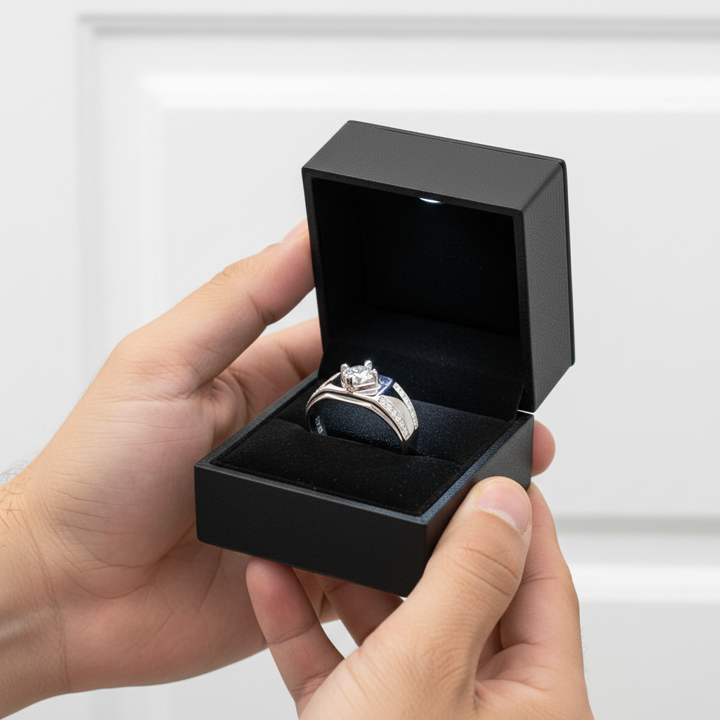 Round Diamond Option Men's Wedding Ring-Black Diamonds New York