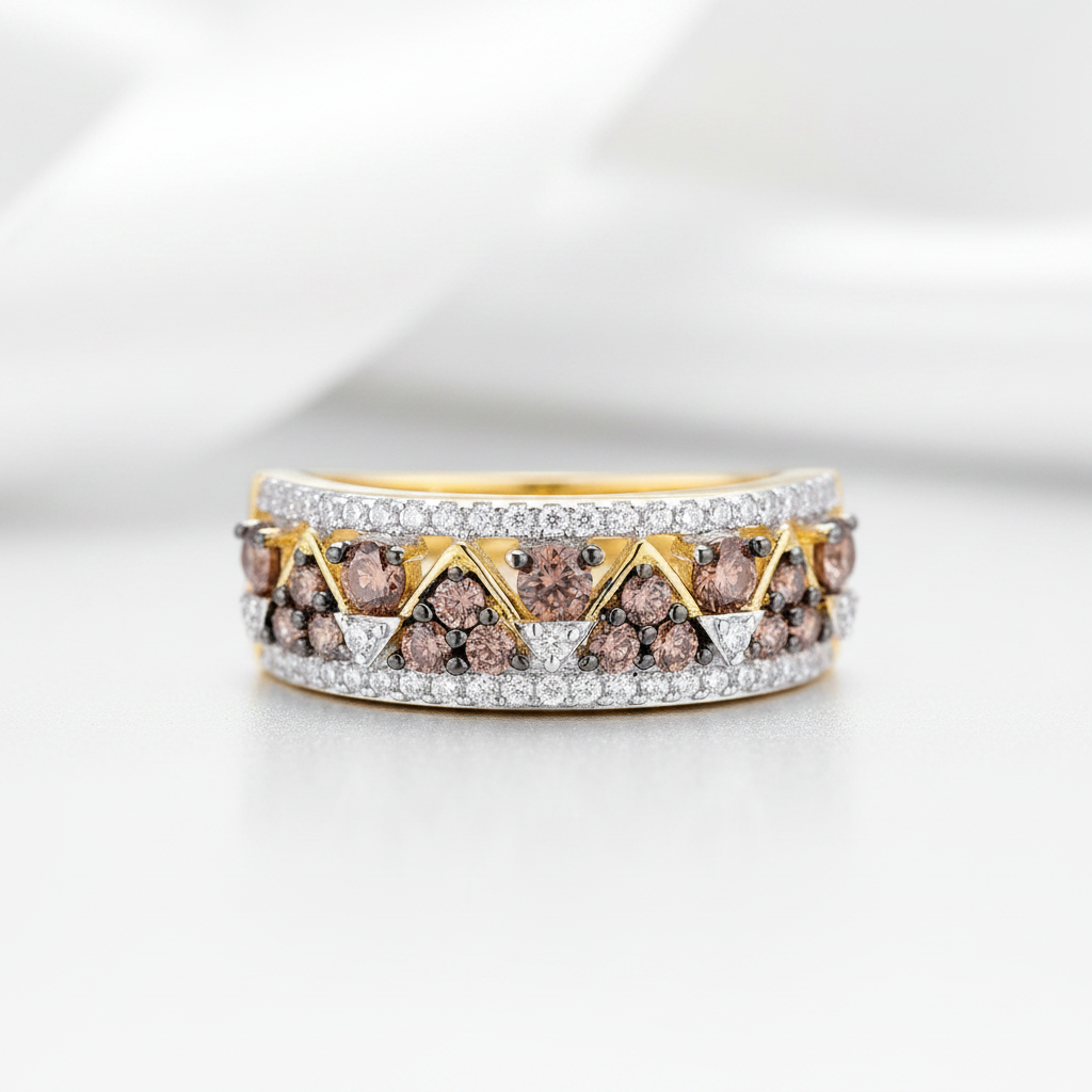 Sparkling Chocolate Diamond Option Ring-Black Diamonds New York