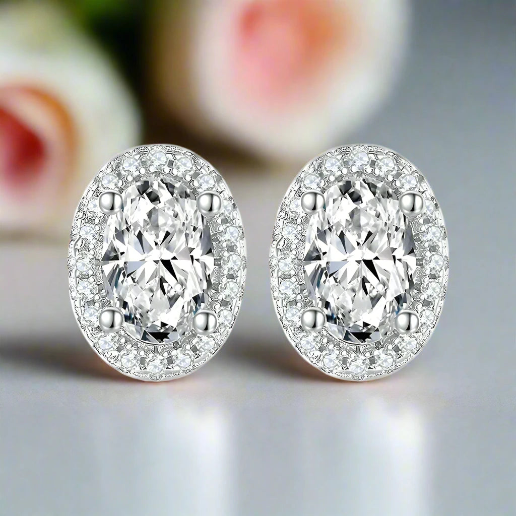 Sparkling Oval Cut Diamond Jewelry Set-Black Diamonds New York