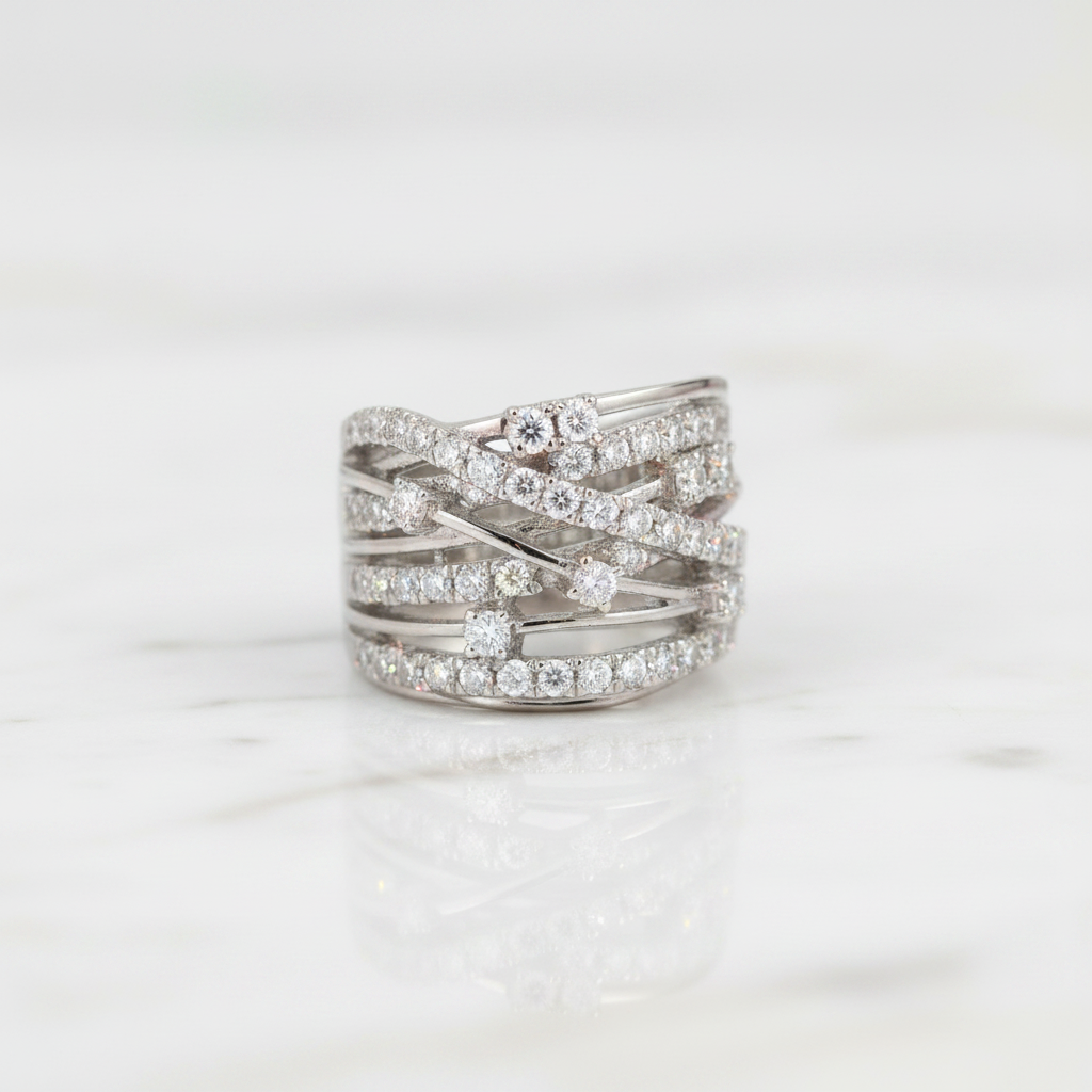 Sparkling Round Diamond Option Engagement Ring-Black Diamonds New York