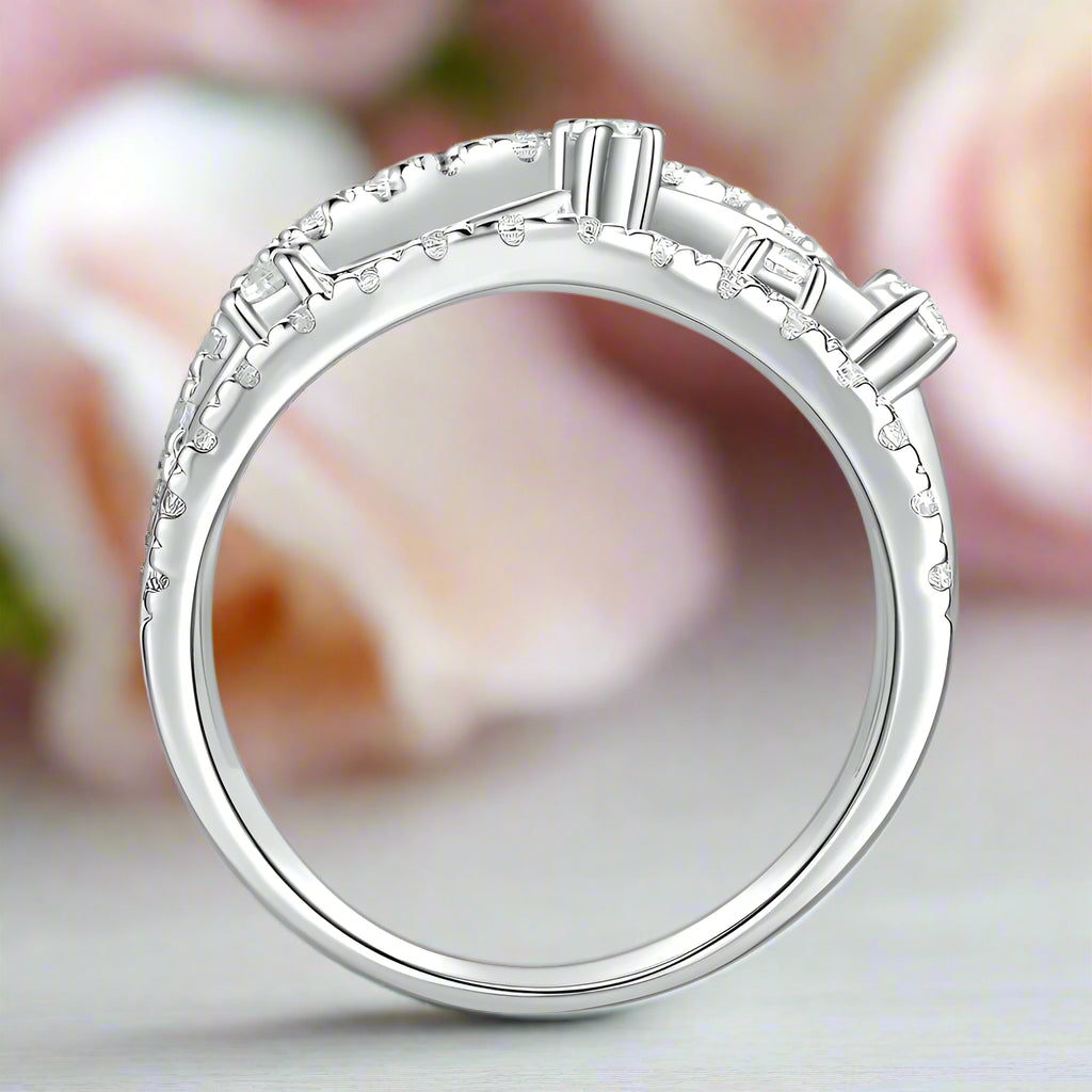 Sparkling Round Diamond Engagement Ring-Black Diamonds New York