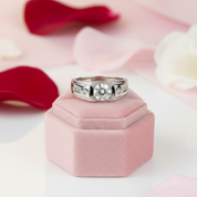 Splendid Simulated Diamond Men's Wedding Band-Black Diamonds New York