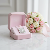 Square Tree Custom Name Necklace-Black Diamonds New York