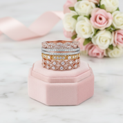 Stackable Eternity Wedding Ring-Black Diamonds New York
