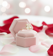 Stunning Yellow Gold Radiant Cut Light Yellow Sapphire Engagement Ring-Black Diamonds New York