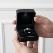 Stylish Stainless Steel Men's Ring Band-Black Diamonds New York