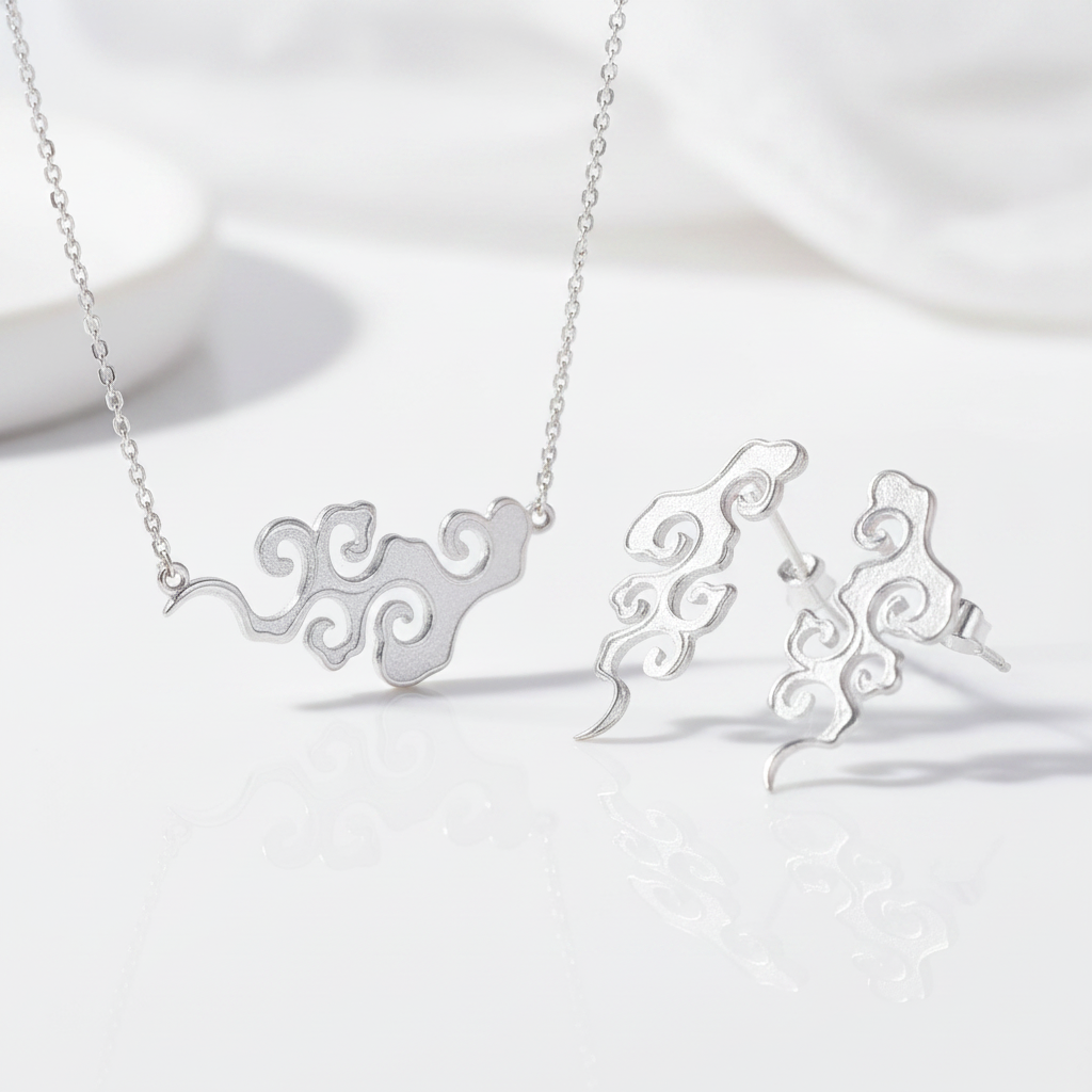 Sunset Cloud Jewelry Set-Black Diamonds New York