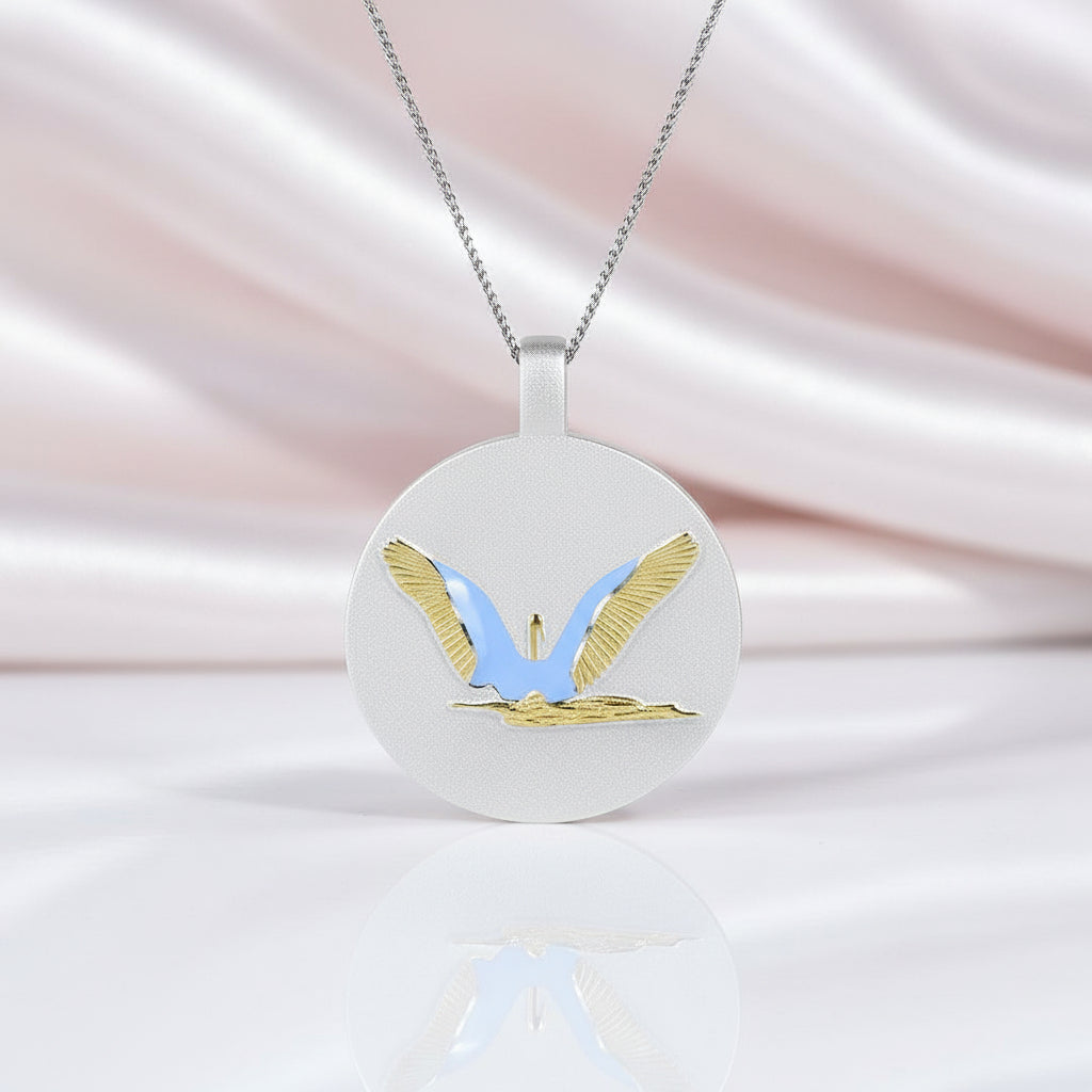 Swan Lake in the Sunset Necklace-Black Diamonds New York