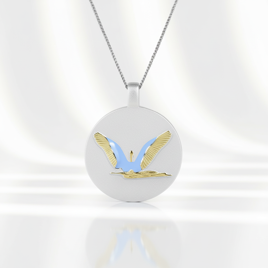 Swan Lake in the Sunset Necklace-Black Diamonds New York