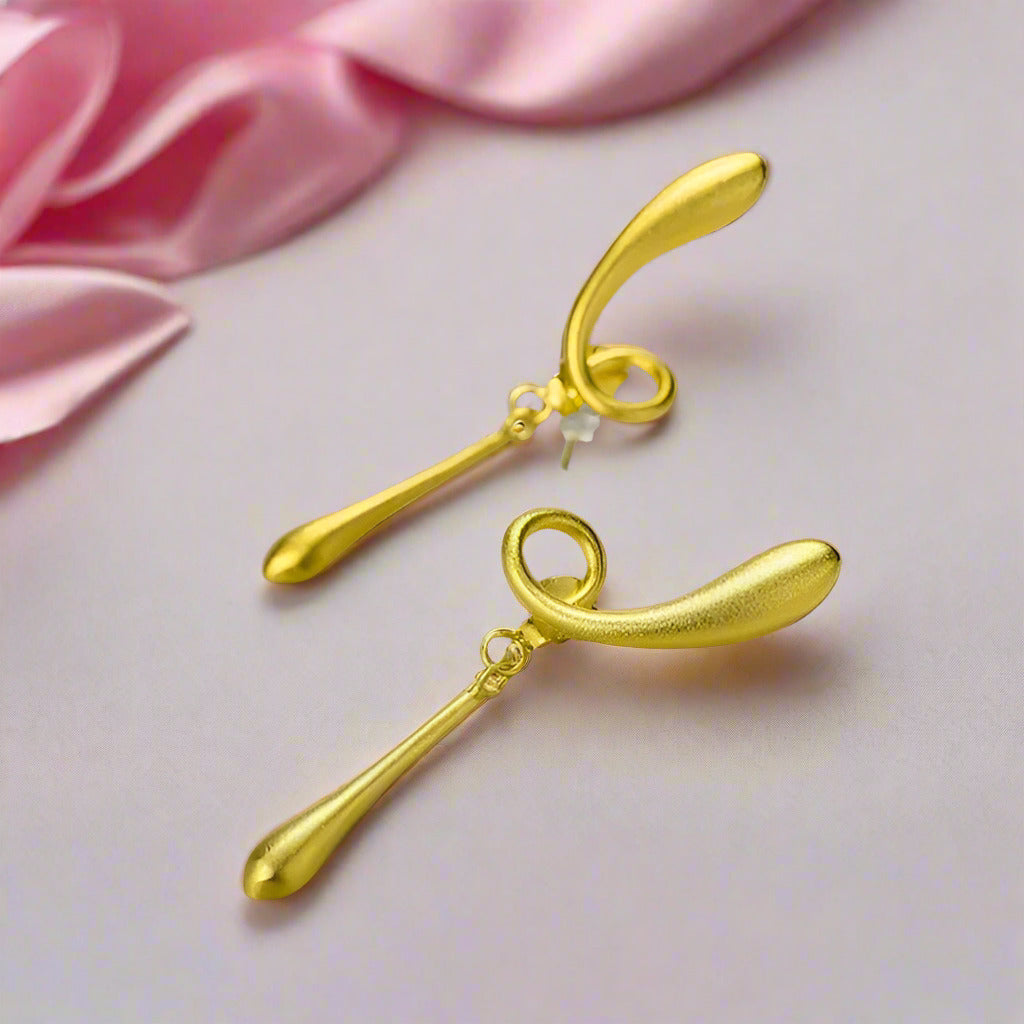 The Fleeting Years Twist Stud Earrings-Black Diamonds New York