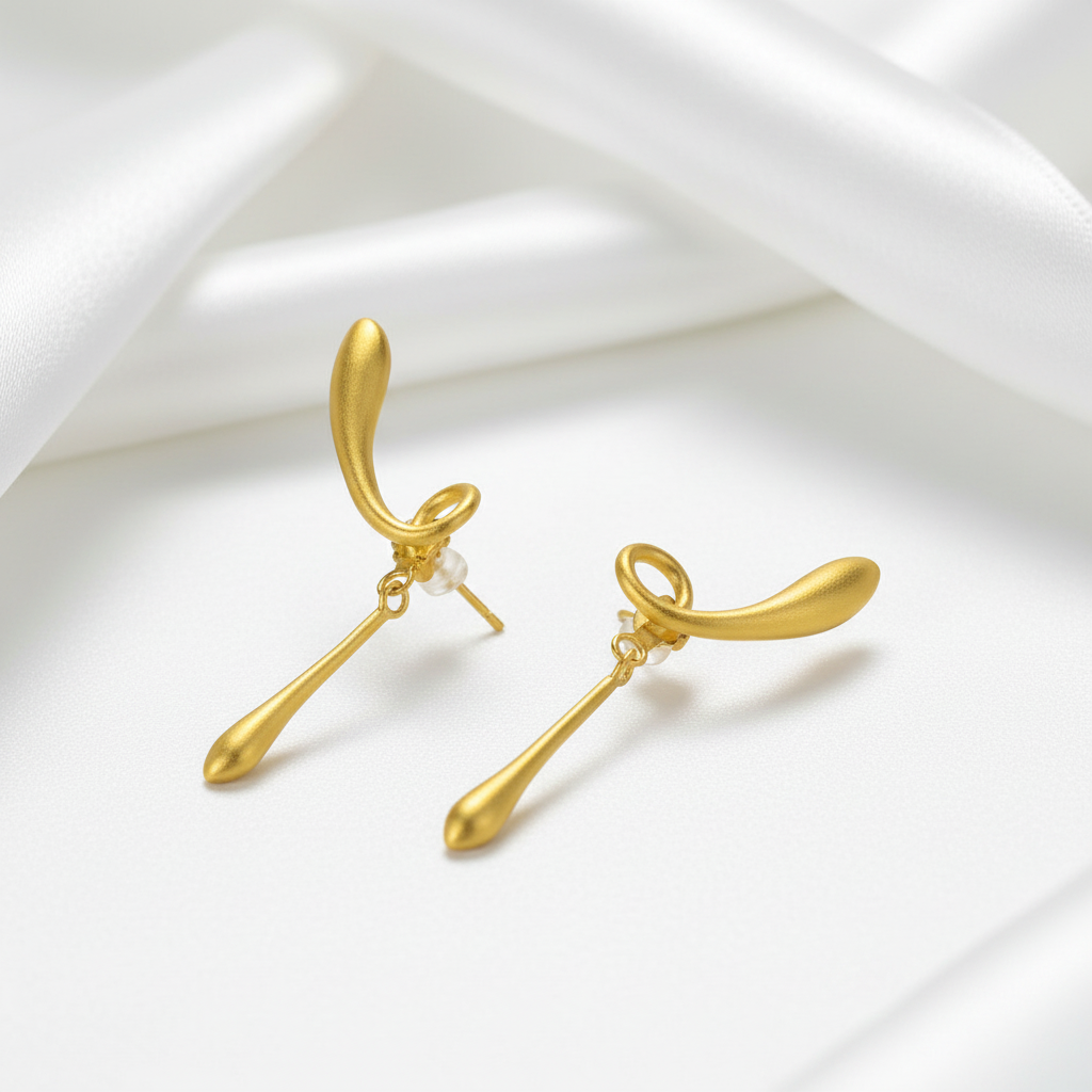 The Fleeting Years Twist Stud Earrings-Black Diamonds New York
