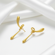 The Fleeting Years Twist Stud Earrings-Black Diamonds New York