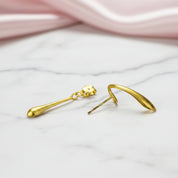 The Fleeting Years Twist Stud Earrings-Black Diamonds New York