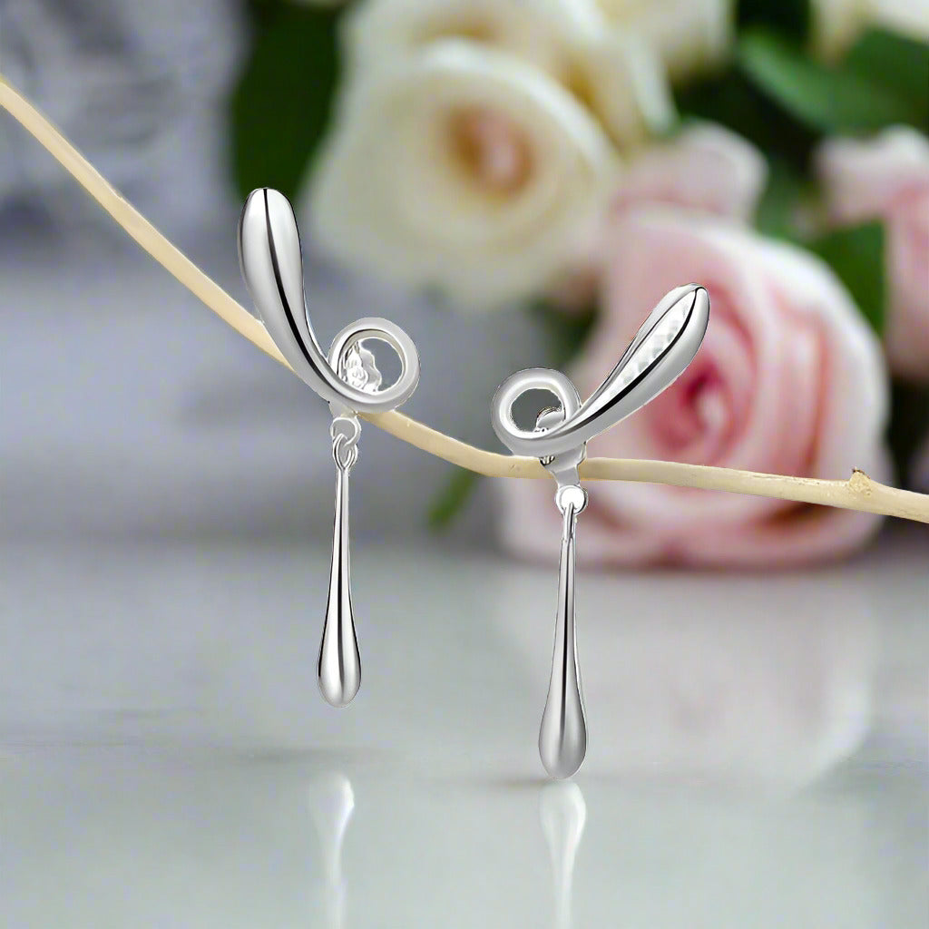 The Fleeting Years Twist Stud Earrings-Black Diamonds New York