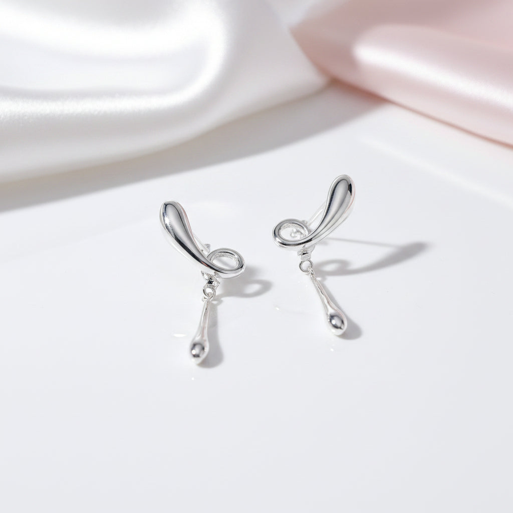 The Fleeting Years Twist Stud Earrings-Black Diamonds New York
