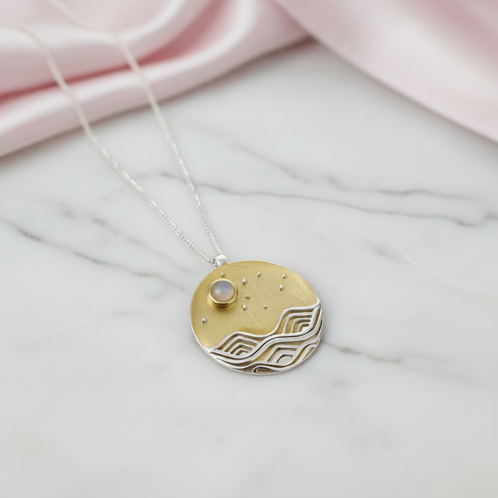 The Moonlight Design Pendant-Black Diamonds New York