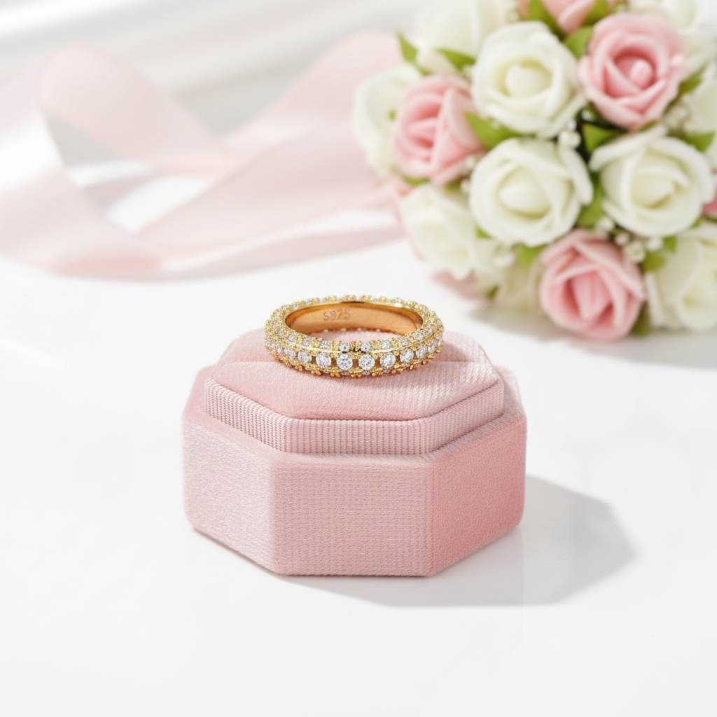 Three-sided D Color Diamond Option Wedding Band-Black Diamonds New York