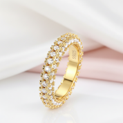 Three-sided D Color Diamond Option Wedding Band-Black Diamonds New York