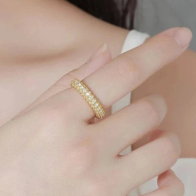 Three-sided D Color Diamond Wedding Band-Black Diamonds New York